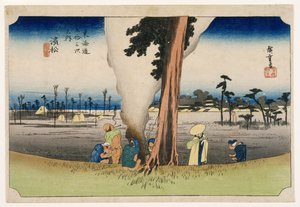 Hamamatsu, da Cinquantatré stazioni sulla strada Tokaido, c.1834 da Utagawa Hiroshige