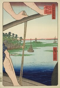 Traghetto di Haneda e Santuario di Benten, dalla serie 