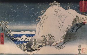 Hiroshige, Santuari sulle montagne innevate