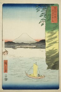 Honmoku nella provincia di Musashi, dalla serie "Trentasei vedute del Monte Fuji"