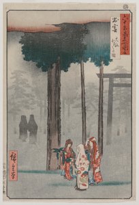 Festival Hotohoto al Grande Santuario di Izumo, dalla serie Vedute di Luoghi Famosi nelle Sessanta Province
