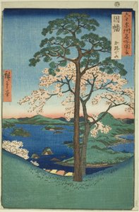 Provincia di Inaba: Karo, Koyama (Inaba, Karo Koyama), dalla serie "Luoghi famosi nelle sessanta e più province (Rokujuyoshu meisho zue)"