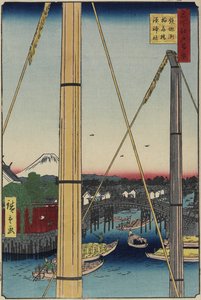 Ponte Inari e Santuario Minato, Teppo_zu, marzo 1857
