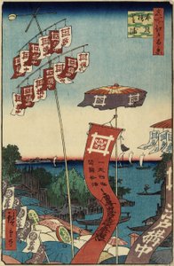 Ponte Kanasugi, Shibaura, luglio 1857