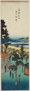 Santuario Kanda Myojin (Kanda Myojin), dalla serie "Vedute famose della Capitale Orientale (Toto meisho)" da Utagawa Hiroshige