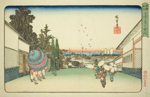 Kasumigaseki, dalla serie "Luoghi famosi di Edo" da Utagawa Hiroshige