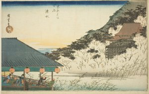 Tempio di Kiyomizu, dalla serie "Luoghi Famosi di Kyoto (Kyoto meisho no uchi)"
