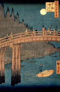 Ponte di Kyoto al chiaro di luna, dalla serie 