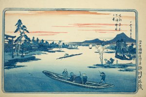 Tarda primavera a Massaki (Massaki boshun no kei), dalla serie "Vedute famose della capitale orientale (Toto meisho)"