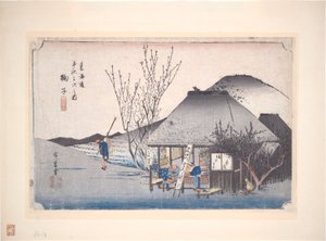 Mariko Tea Shop, dalla serie Cinquantatré stazioni del Tōkaidō da Utagawa Hiroshige