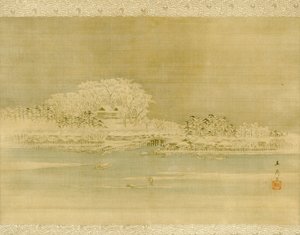 Matsuchiyama sul fiume Sumida da Utagawa Hiroshige