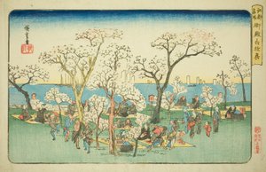 Festa a Goten Hill (Gotenyama yukyo), dalla serie "Luoghi famosi di Edo (Koto meisho)"