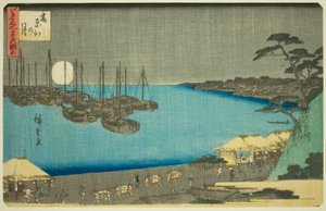 Luna a Takanawa, dalla serie "Tre vedute di luoghi famosi di Edo" da Utagawa Hiroshige
