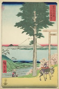 Monte Kano nella provincia di Kazusa (Kazusa Rokusozan), dalla serie "Trentasei vedute del Monte Fuji (Fuji sanjurokkei)"