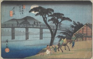 Nagakubo: n. 29 da Sessantanove stazioni della strada Kiso da Utagawa Hiroshige