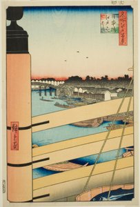 Ponte Nihon e Ponte Edo, dalla serie "Cento vedute famose di Edo"