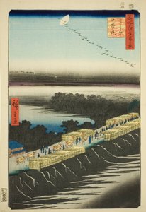 Argine Nihon, Yoshiwara, dalla serie "Cento vedute famose di Edo"