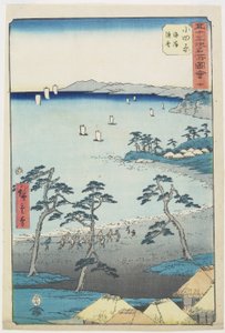 Casa del pescatore n.10 su una spiaggia, Odawara, luglio 1855