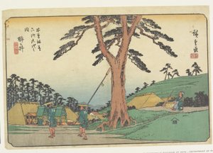 No.62 Samegai, 1830-44 (stampa a blocchi di legno a colori)