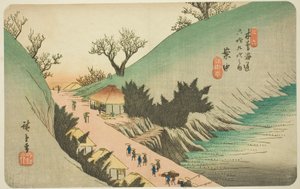 N. 16: Annaka, dalla serie "Sessantanove stazioni del Kisokaido" da Utagawa Hiroshige