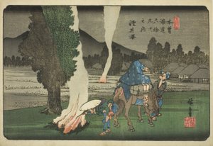 N. 19: Karuizawa, dalla serie "Le Sessantanove Stazioni del Kisokaido (Kisokaido rokujukyu tsugi no uchi)" da Utagawa Hiroshige