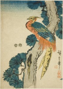 Fagiano e pino da Utagawa Hiroshige