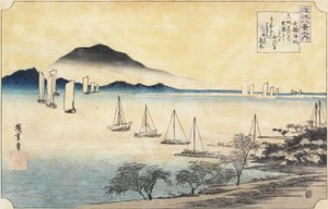 Vele di ritorno a Yabase, c. 1834