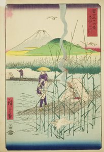Fiume Sagami, dalla serie "Trentasei vedute del Monte Fuji"
