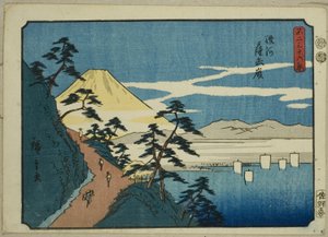 Picco di Satta nella provincia di Suruga (Suruga Satta mine), dalla serie "Trentasei vedute del Monte Fuji (Fuji sanjurokkei)"