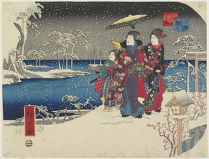 Neve ad Akashi, gennaio 1854