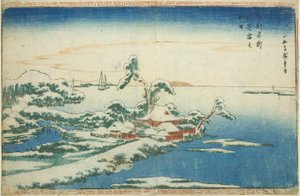 Neve a Capodanno a Susaki (Susaki yuki no hatsuhi), dalla serie "Vedute famose della capitale orientale (Toto Meisho)".