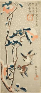 Passeri e Camelia nella Neve da Utagawa Hiroshige