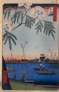 Il fiume Ayase e Kanegafuchi Cento famosi vedute di Edo, 1856-1858
