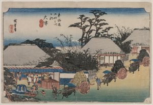 Le cinquantatré stazioni del Tokaido: Otsu da Utagawa Hiroshige