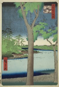 Il boschetto di paulonia ad Akasaka, dalla serie "Cento vedute famose di Edo" da Utagawa Hiroshige
