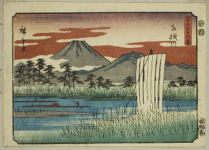 Il fiume Sagami, dalla serie "Trentasei vedute del Monte Fuji" da Utagawa Hiroshige