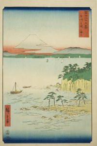 Il mare a Miura nella provincia di Sagami, dalla serie "Trentasei vedute del Monte Fuji"