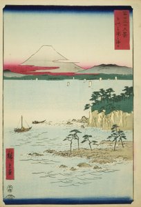Il mare a Miura nella provincia di Sagami (Soshu Miura no kaijo), dalla serie "Trentasei vedute del Monte Fuji (Fuji sanjurokkei)"