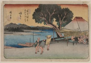 Le sessantanove stazioni della strada Kiso: Shionata da Utagawa Hiroshige