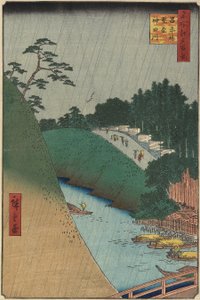Il tempio di Confucio vicino al ponte Sho_hei sul fiume Kanda, settembre 1857