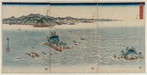 I vortici di Awa da Utagawa Hiroshige