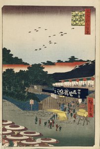 Ueno Yamashita Cento Vedute Famose di Edo, 1856-1858 da Utagawa Hiroshige