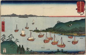 Uraga nella Provincia di Sagami, luglio 1858