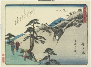 Vista del Monte Fudesaka a Sakanoshita, 1837-1844