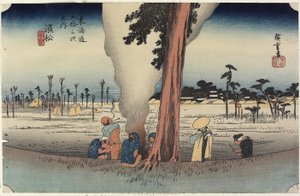 Scena invernale, Hamamatsu, c. 1833