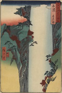 Cascate di Yo_ro_, Provincia di Mino, agosto 1853 da Utagawa Hiroshige