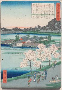 Santuario di Benten sullo Stagno di Shinobazu (Shinobazu Benten) da Utagawa II Hiroshige