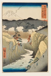 Passo di Inume nella provincia di Kai da Utagawa II Hiroshige