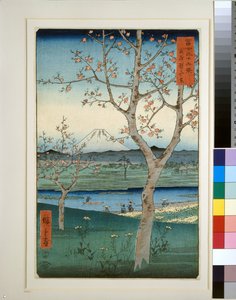 Koshigaya nella provincia di Musashi da Utagawa II Hiroshige