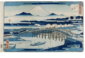 Nihonbashi dalla serie Luoghi famosi della Capitale Orientale da Utagawa II Hiroshige